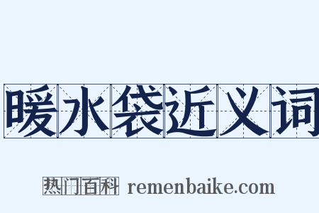 暖水袋近义词是什么意思的图片